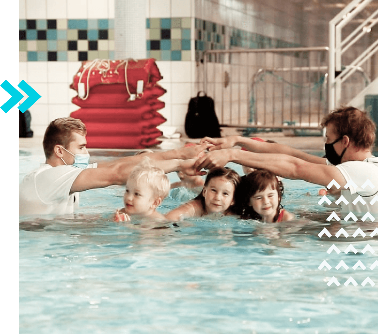 Kids swimming